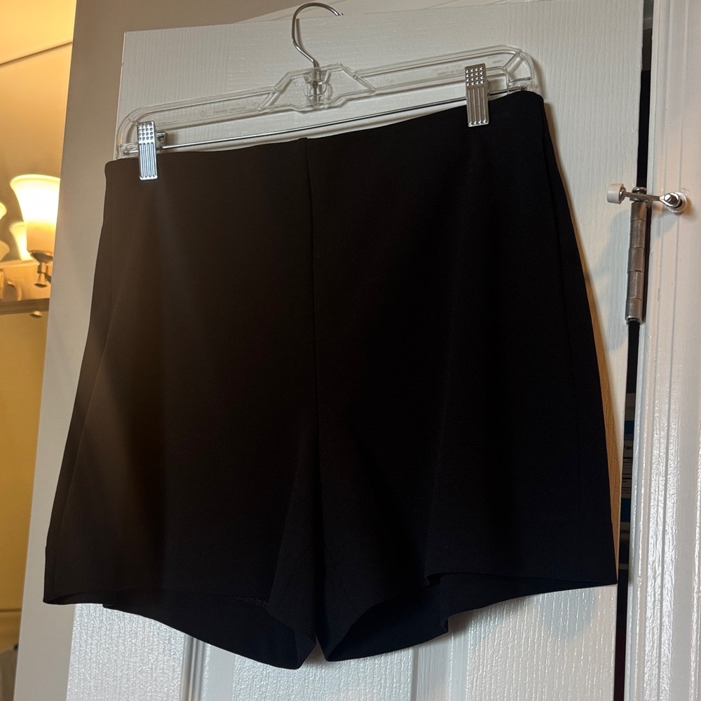 Elastic waist dressy shorts.